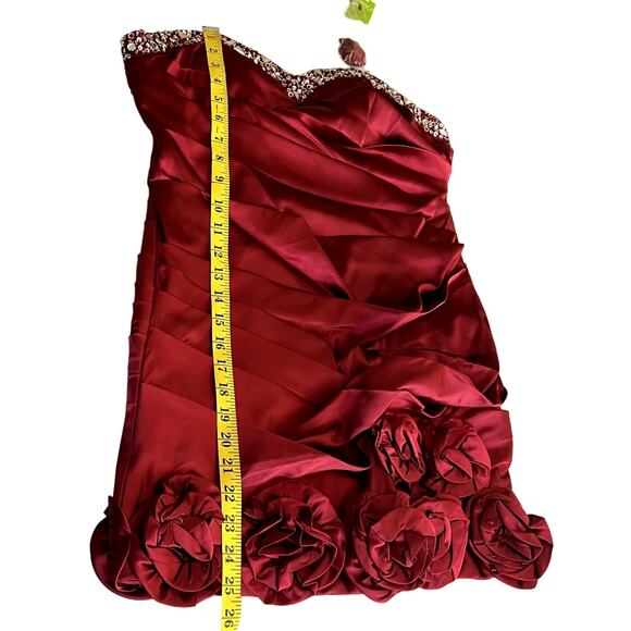 Nox Anabel Mini Strapless Dress Women Size XL Neckline Party Prom Homecoming - Picture 6 of 16